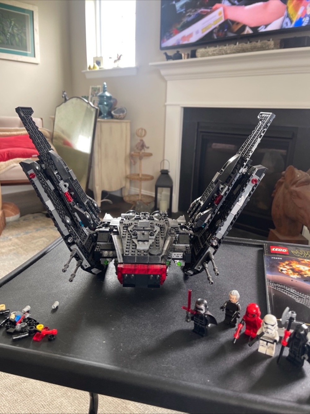 LEGO Star Wars Kylo Ren's Shuttle 75256 with Minifigures, Box, & Manual